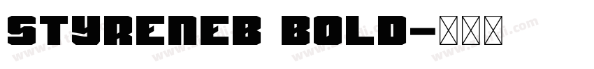 StyreneB Bold字体转换